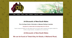 Desktop Screenshot of encaustic.com.au